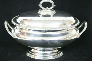 Rantique Victorian Elkington & Company Silver Plate Soup Tureen