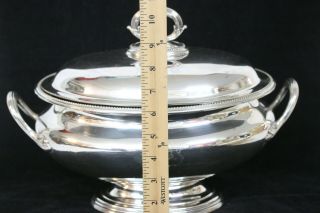 rAntique Victorian Elkington & Company Silver Plate Soup Tureen 3