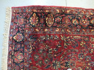 8 ' 5  x11 ' 6  Handmade Antique Persian Sarouk Rug 6