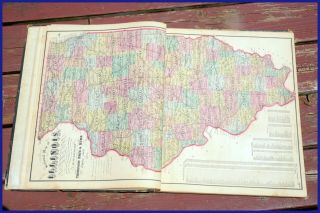 COMBINATION ATLAS DuPAGE COUNTY ILLINOIS 1874 after CIVIL WAR,  maps drawings 6