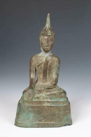 Antique Bronze Laos Tribal Buddha