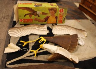Vintage Htf Rare Mattel Zorr The Mighty Eagle Flying Kite Toy