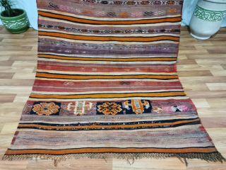 Moroccan Handmade Rug - Vintage Berber - 4 ' 5  x 6 ' 6  Bohimean Tribal Art 4