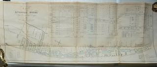 1849 Plan Of The Liverpool Docks By Jesse Hartley,  Dock Surveyor,  1846 - R.  Mersey
