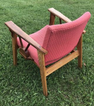RARE A.  BRANDT Ranch Oak Chair Wagon Wheel Design Arm / Side Chair 1950’s MCM 10