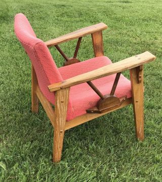 RARE A.  BRANDT Ranch Oak Chair Wagon Wheel Design Arm / Side Chair 1950’s MCM 3
