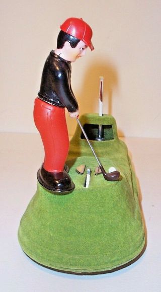 1960 ' s BATTERY OPERATED HOLE - IN - ONE TOY GOLF BANK MIB JAPAN 4