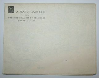 Vintage 1934 Map of Cape Cod 6