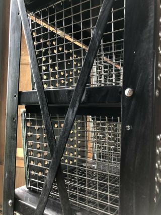 RESERVED - Vintage Locker Basket Shelving Unit,  Metal Basket Shelf 10