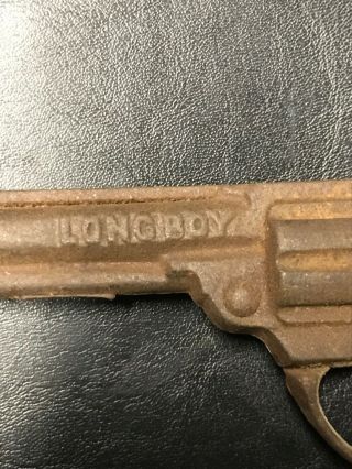 VTG Kilgore LONG BOY Cast Iron Cap Gun 6