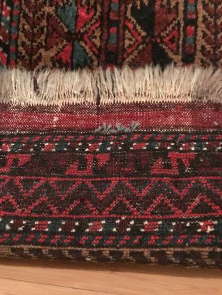 Gorgeous tribal Antique Little Persian Rug.  3x2. 10