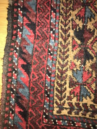 Gorgeous tribal Antique Little Persian Rug.  3x2. 7