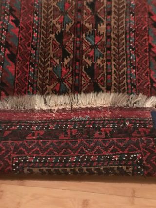 Gorgeous tribal Antique Little Persian Rug.  3x2. 9