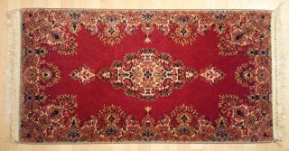 Karastan Rug Kirman 762 Vintage Red Heriz Persian Oriental Medallion 2x4