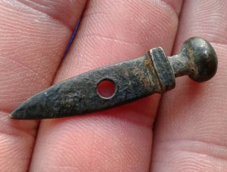 Ancient Roman Bronze Gladius / Sword Pendant - Military Amulet.