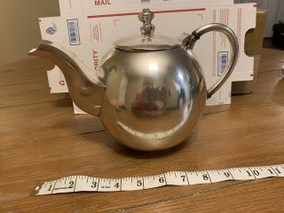 900 Silver Marked Tea Pot 701 Grams