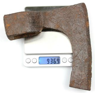 Ancient Rare Authentic Viking Kievan Rus King Size Iron Battle Axe 10 - 12th AD 5