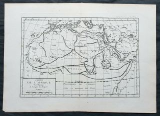 1769 J B D Anville Antique Map Of Africa As Known To The Ancients