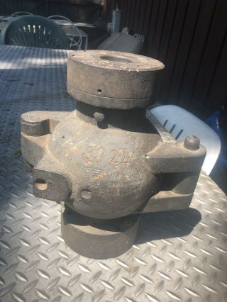 Antique Industrial Cast Iron Glass Flask Double Neck Dust Explosion Mold