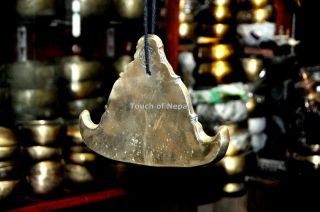 9.  5 Inches Burma Bell - Gong - Handmade Bells - Yoga - Meditation,  Healing,  Kyeezee