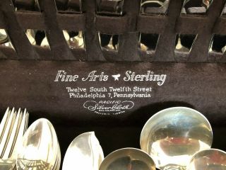 Fine Arts Sterling Flatware - Southern Colonial Pattern - Service for 8 2