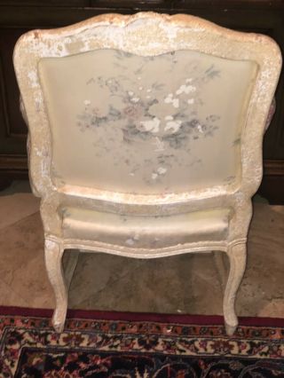 Louis XV Bergere style Quilted Armchairs 7