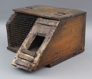 Antique Country Primitive,  Handmade Mouse Trap Cage,