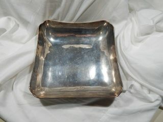 C.  Zurita Sterling Square bowl Old Mexico made Marked 21.  3 oz Rare artist NR 3