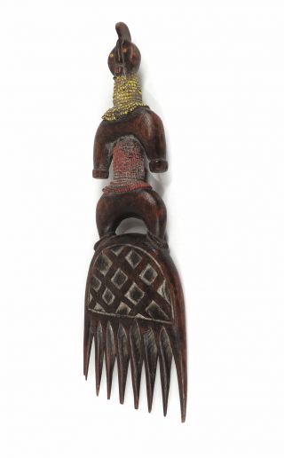 Namchi (Namji) Beaded Figural Comb Cameroon African Art WAS $65.  00 3