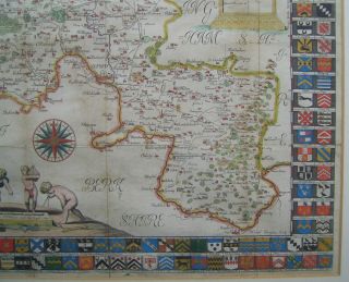 Oxfordshire: antique map by Robert Plot 1677 4