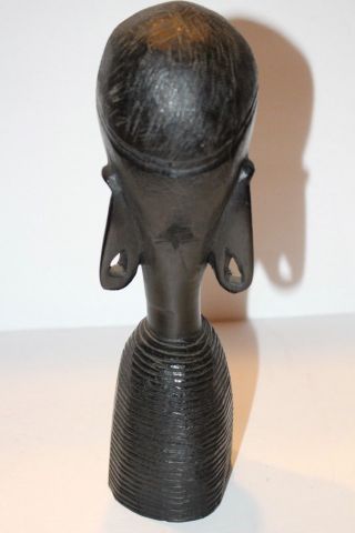 Antique Hand Carved African Ebony Wood Tribal Sculpture 4