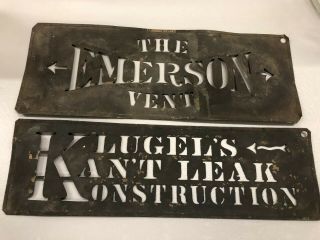 Klugel’s Konstruction Emporia Virginia Emerson Vent Stencils