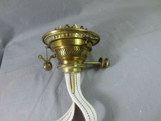 Rare Model Brass Victorian Messengers Duplex Oil Lamp Burner