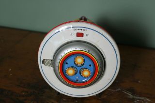 Vintage Japan Made Pressed Tin Toy Apollo Space Capsule Battery Operated 12