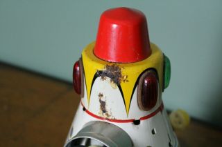 Vintage Japan Made Pressed Tin Toy Apollo Space Capsule Battery Operated 8