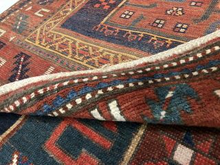 Auth: Antique Caucasian Kazak Rug Organic Collectible Wool Beauty 4x7 NR 6