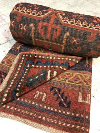 Auth: Antique Caucasian Kazak Rug Organic Collectible Wool Beauty 4x7 NR 9