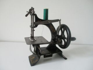 Rare Muller No.  10 Cast Iron Toy Sewing Machine Early 1900