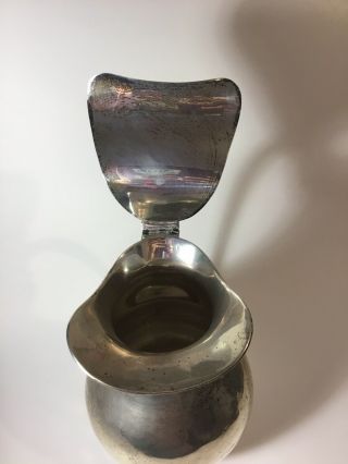 C.  Zurita Sterling Silver Lidded Water Tea Pitcher 1004.  4 GRAMS 6