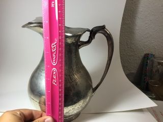 C.  Zurita Sterling Silver Lidded Water Tea Pitcher 1004.  4 GRAMS 9