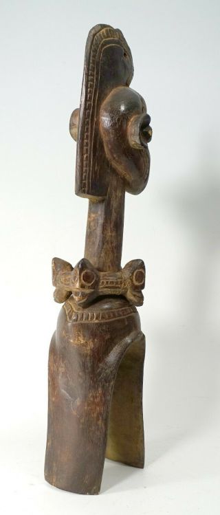 Antique Rare Carved Wood African Mumuye Sukwava Yoke or Shoulder Mask Nigeria 3
