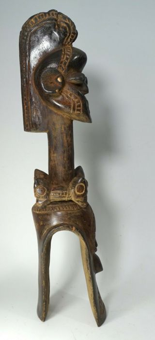 Antique Rare Carved Wood African Mumuye Sukwava Yoke or Shoulder Mask Nigeria 4