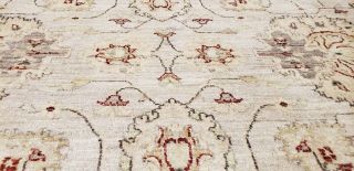 Exquisite Vintage 1980 - 1990 ' s Muted Dye,  Wool Pile Legendary Oushak Rug 8x10ft 12