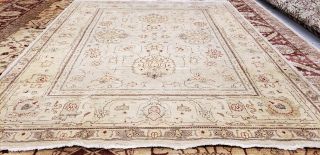 Exquisite Vintage 1980 - 1990 ' s Muted Dye,  Wool Pile Legendary Oushak Rug 8x10ft 2