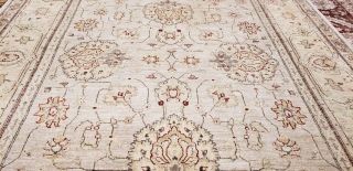 Exquisite Vintage 1980 - 1990 ' s Muted Dye,  Wool Pile Legendary Oushak Rug 8x10ft 8