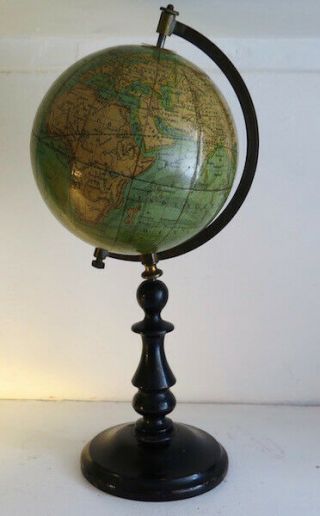 Fine 19c School Miniature Globe / Berlin / E.  Schotte & Co