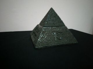 Rare Antique Ancient Egyptian Statue Stone Healing Black Pyramid 2611 Bc