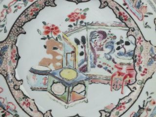 18TH C CHINESE PORCELAIN FAMILLE ROSE OBJECTS PLATES 2