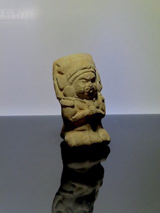 Pre Columbian Jaina Mayan figure dwarf underworld ceramic wTL test Report Maya 2