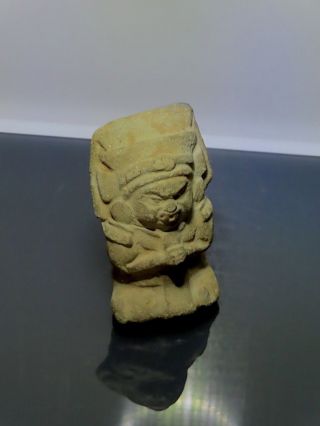 Pre Columbian Jaina Mayan figure dwarf underworld ceramic wTL test Report Maya 3